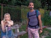 HUNT4K. Babe receives cock in smooth snatch to make guy pay her BF 5/16