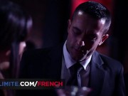 The hot brunette gets horny in the bathrooms 3/16