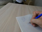 Похотливая Училка В Чулках, Ебется и Получает Сперму на Очко 2/16