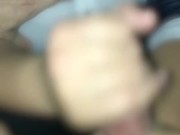 爆乳圧でシャツが弾けそうな本屋勤務の真面目ちゃんが手コキ、亀頭責めで抜き奉仕 14/16