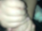 爆乳圧でシャツが弾けそうな本屋勤務の真面目ちゃんが手コキ、亀頭責めで抜き奉仕 3/16