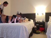 Invito a mi amiga a una y mi novio me folla 13/16