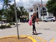 Stunning fit babe with big boobs takes care of his big cock 3/16