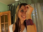 Spunky European Girl Flora Takes Her Wet Pussy To The Limit and Cums! 3/16