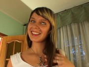 Spunky European Girl Flora Takes Her Wet Pussy To The Limit and Cums! 8/16