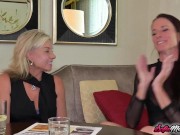 Lesbian MILFs Teasing Each Other Bodies 3/16