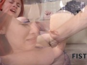 FIST4K. Guy celebrates birthday by shoving fist into girlfriends pussy 9/16