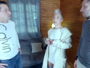 Horny bitch hardcore fucked and ass fucked by three big dicks 2/16