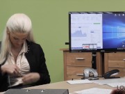 LOAN4K. Man enjoys the way blonde woman serves his penis for money 5/16