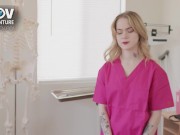 Check out Sage Fox and Pierce Paris in this weeks episode of POV. A horny stud comes into the doctor for his sprained ankle.. 1/16