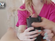 Check out Sage Fox and Pierce Paris in this weeks episode of POV. A horny stud comes into the doctor for his sprained ankle.. 10/16