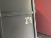 I heard a guy in the hostel jerking off, it me horny so much that I let him fuck me 1/16