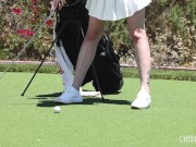 Natural Big Boobs Blonde Skye Blue Gets Horny For A Hole-In-One Fucking From Her Big Dildo 7/16