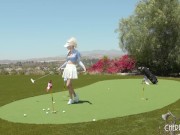 Natural Big Boobs Blonde Skye Blue Gets Horny For A Hole-In-One Fucking From Her Big Dildo 8/16