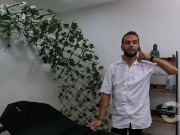 Man with a big cock gives me a massage with a happy ending - cumshot face - Salome Gil 2/16