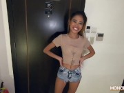 Young Thai whore fucked during her interview for a maid job 2/16