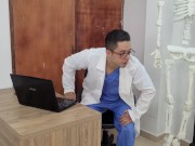 an Unknown Morbid Doctor Seduces me and Convinces me to Fuck with him and he Cums on my Face 🔥😈🧑‍ 1/16