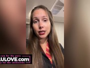 Babe with cum all over her face plus twice on her booty mixed with real life adventure vlogs behind the scenes - Lelu Love 10/16