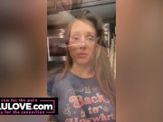 Babe with cum all over her face plus twice on her booty mixed with real life adventure vlogs behind the scenes - Lelu Love 11/16