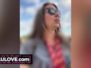 Babe with cum all over her face plus twice on her booty mixed with real life adventure vlogs behind the scenes - Lelu Love 12/16