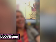 Babe with cum all over her face plus twice on her booty mixed with real life adventure vlogs behind the scenes - Lelu Love 14/16