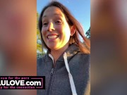 Babe with cum all over her face plus twice on her booty mixed with real life adventure vlogs behind the scenes - Lelu Love 4/16