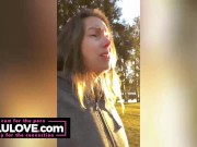 Babe with cum all over her face plus twice on her booty mixed with real life adventure vlogs behind the scenes - Lelu Love 6/16