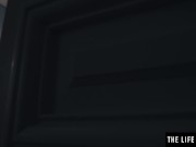 Watch her shaving her legs then fingering her sexy smooth pussy 1/16