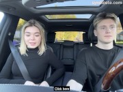 Paid for a taxi with a blowjob | in the car | outdoor 3/16