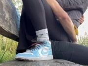 Young Hot Blonde lets me Play with her Pussy in Public Park - RISKY PUBLIC POV 4/16