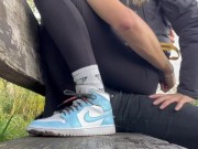 Young Hot Blonde lets me Play with her Pussy in Public Park - RISKY PUBLIC POV 5/16