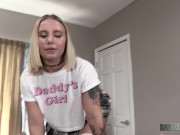 BadDaddyPOV - Horny Blonde Stepdaughter Stella Raee gets a Sex Ed Lesson from her Stepdad 2/16