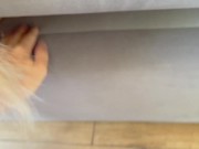 Step sister got stuck in the sofa while cleaning the room. She begged me for help. POV 3/16