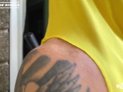 BTS redhead anal sex with dirty boy and slutty blonde 1/16