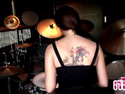 Lesbian Nina Drummer nude 1/16