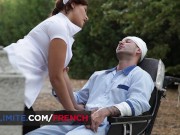 The busty nurse Anna Polina has sex with her patient 4/16