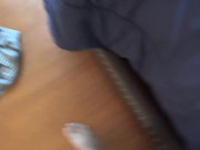 Asian babe Luna Mills sucks cock, rides it then gets banged doggystyle in the asshole 15/16