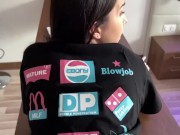 Пришла к парню делать уроки в футболке MYDRIASIS и была жестко выебана 11/16