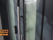 POV - Escort Sybil plays footsie with hard cock 1/16