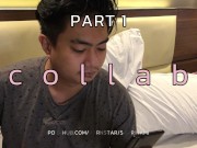 Part 1 : Behind The Scene- I masturbate and suck my partner's cock for preparation 1/16