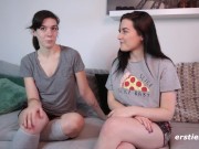 Ersties: Amateur Babes Taste Each Other's Hairy Pussy 2/16