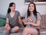 Ersties: Amateur Babes Taste Each Other's Hairy Pussy 3/16