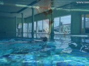 Swimming pool dark hair big ass babe Sheril 7/16