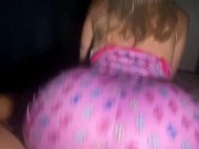 A young insta blogger takes a dick in her mouth after a pussy. iPhone recording 8/16