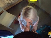 Fake Hostel Halloween - Sweet College girl on long journey gets super horny before pleasuring herself with huge cock 4/16