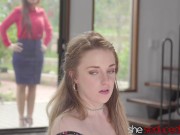 Teen Stepdaughter In 3some With Mommy 2/16