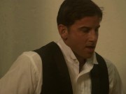 Hot brunette fucked hard in the stairs in hot porn classic 90s 13/16