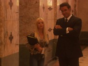 Hot brunette fucked hard in the stairs in hot porn classic 90s 2/16