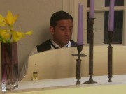 Hot brunette fucked hard in the stairs in hot porn classic 90s 3/16