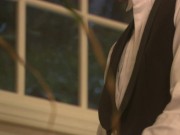 Hot brunette fucked hard in the stairs in hot porn classic 90s 9/16